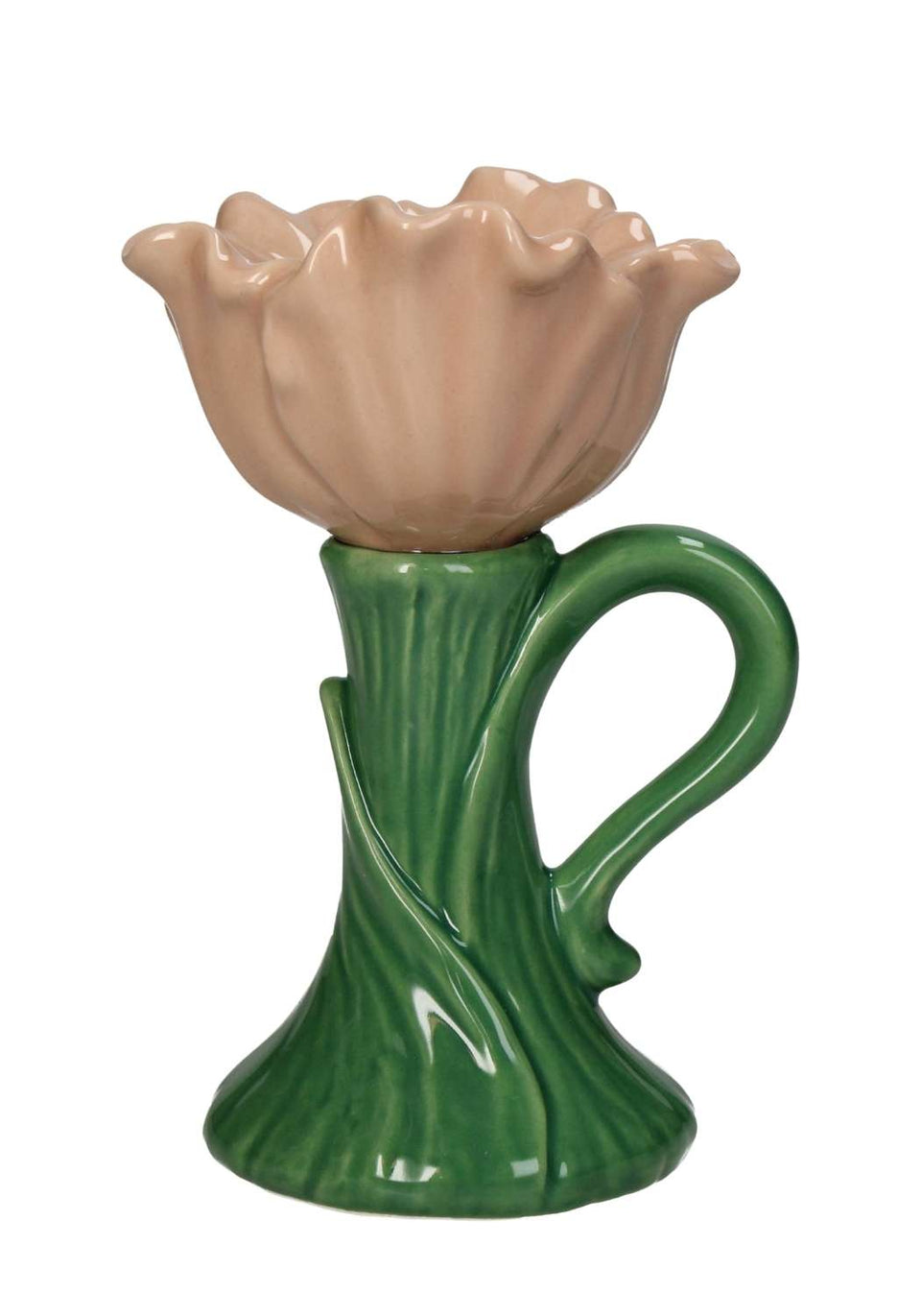 Blossom Glow Peach Porcelain Candleholder - Casa by Josephine Jenno