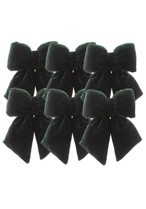 Velvet Classic: Green Bow Tie Ornament