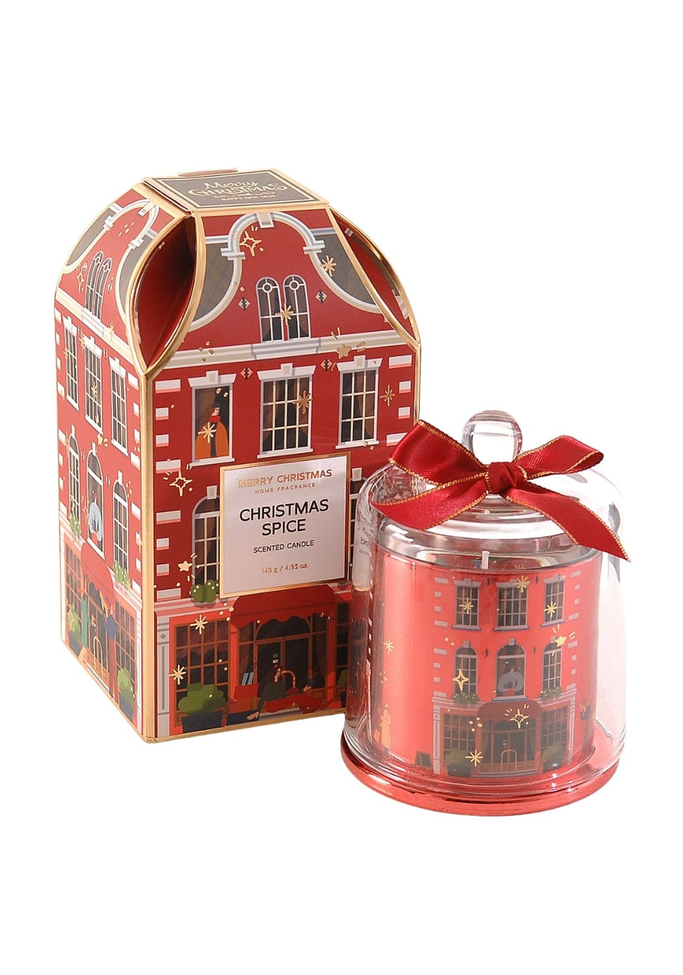 Townhouse Candle: Christmas Spice Red
