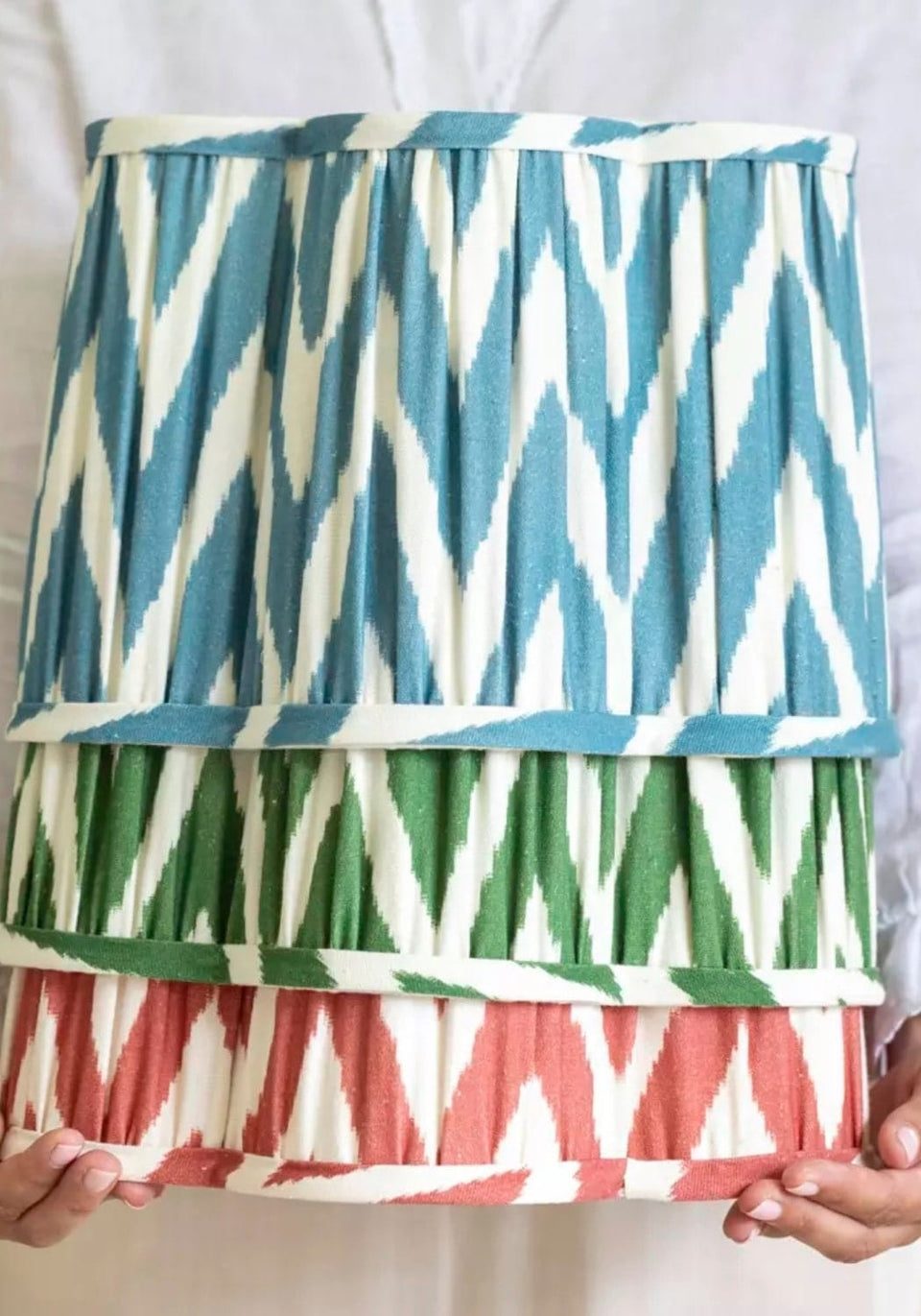 Charlotte Pleated Shade - Sky - Casa by Josephine Jenno