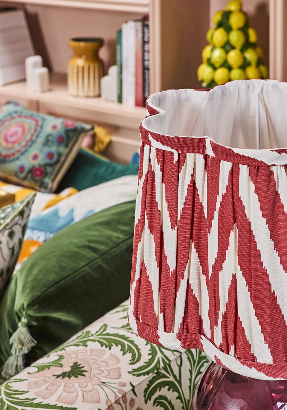 Charlotte Pleated Shade - Summer Rose - Casa by Josephine Jenno