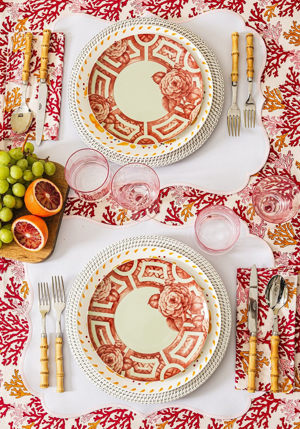 Chloe's Cheeky Chinoise Dessert Plate - Set of 4 - Casa by Josephine Jenno