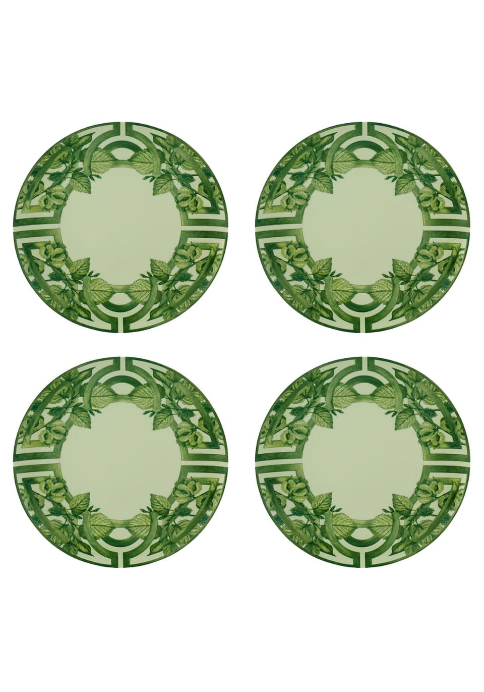Chloe's Green and Gorgeous Dinner Plate - Set of 4 - Casa by Josephine Jenno
