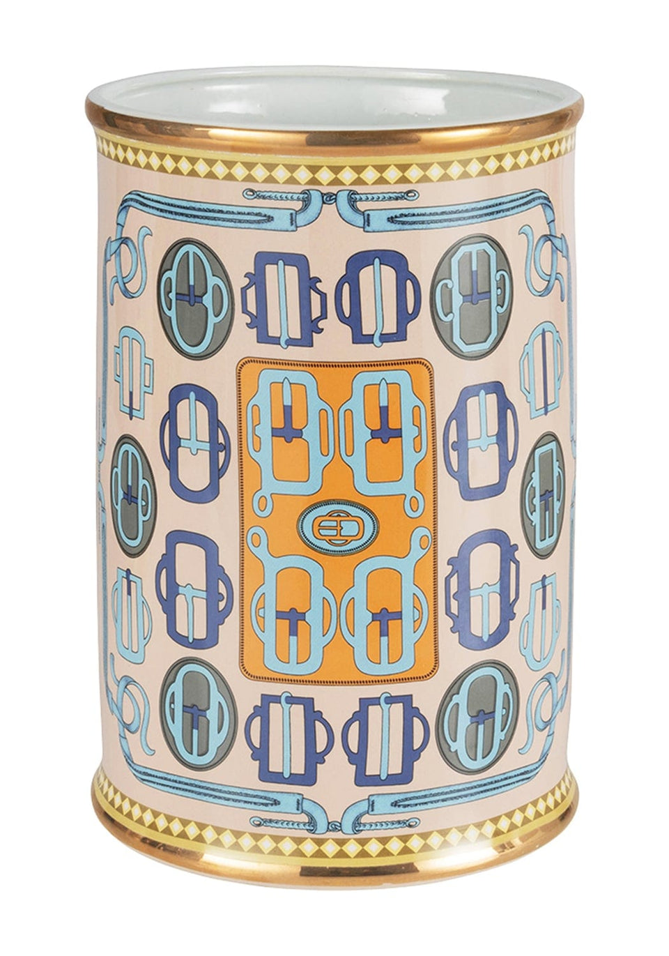 Della Gilded Galerie Porcelain Vessel - Casa by Josephine Jenno