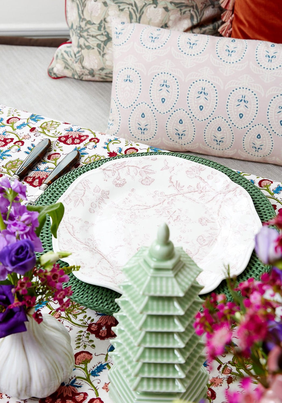 Diana Blossom Salad Plate - Set of 6 - Casa by Josephine Jenno