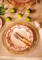 Cara Shell Dinner Plate, Red Set of 4