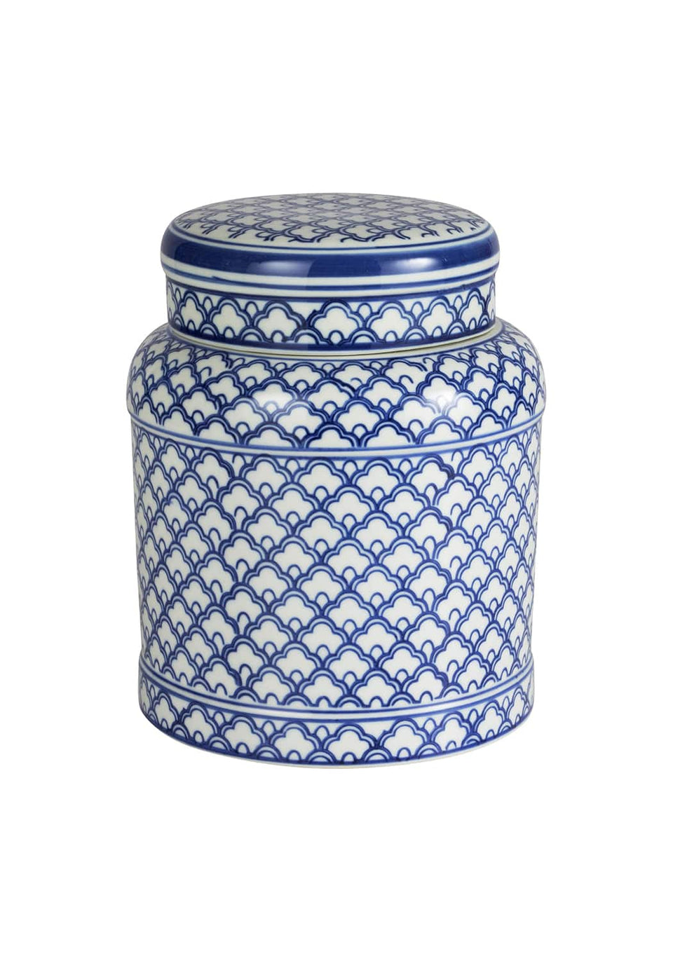 Eleanor Cobalt Trellis Canister - Small - Casa by Josephine Jenno
