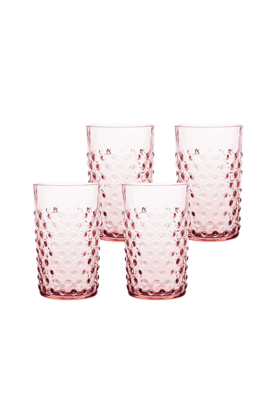 Pink Dew Drop Tumblers - Set of 4