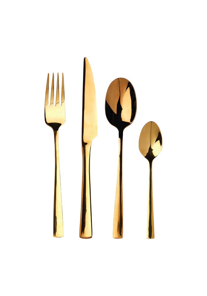 Gold Cutlery 16pc Set - Casa by Josephine Jenno