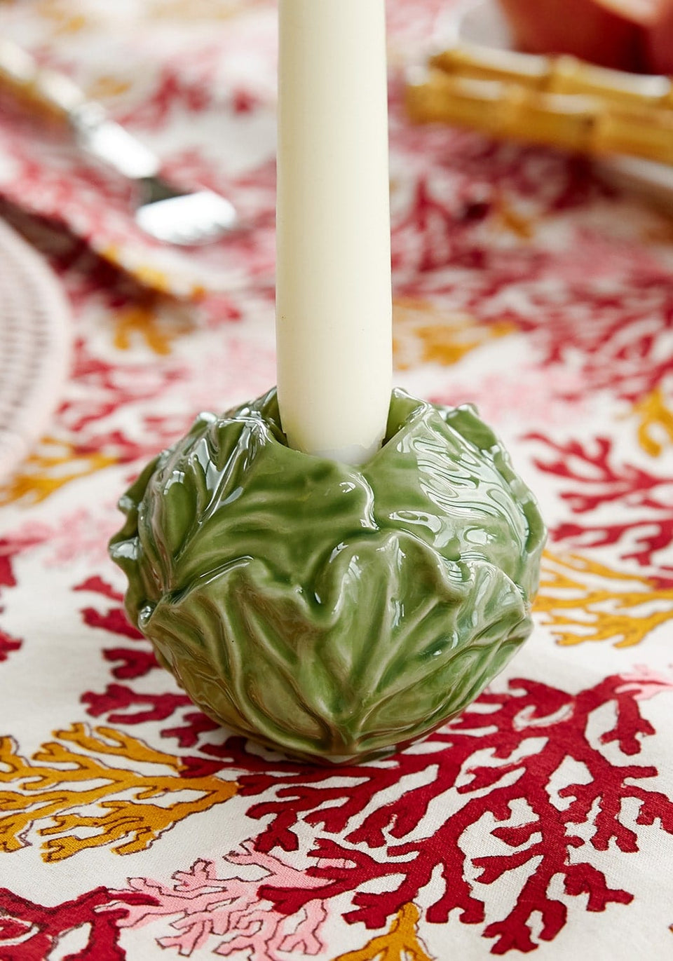 Green Cabbage Candle Holder - Casa by Josephine Jenno