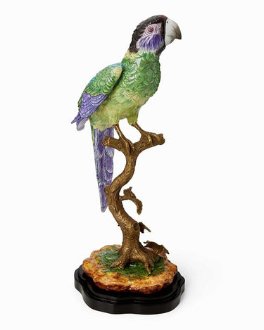 Copacabana, The Second Hottest Bird North of Havana - Green Left Sided Porcelain Parrot