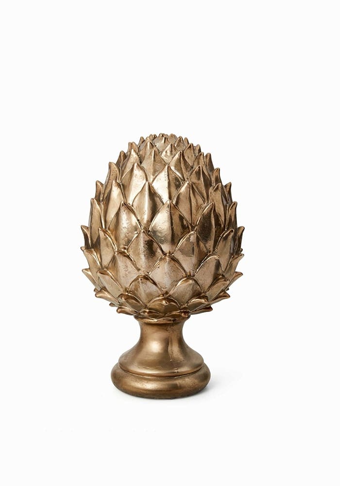 Gold Pinecone Finial - Large