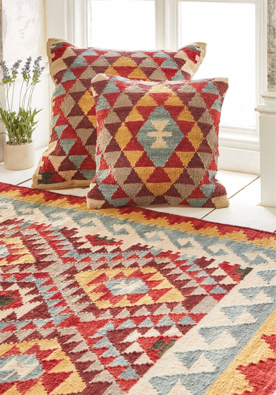 Kilim Diamond Runner - Casa by Josephine Jenno