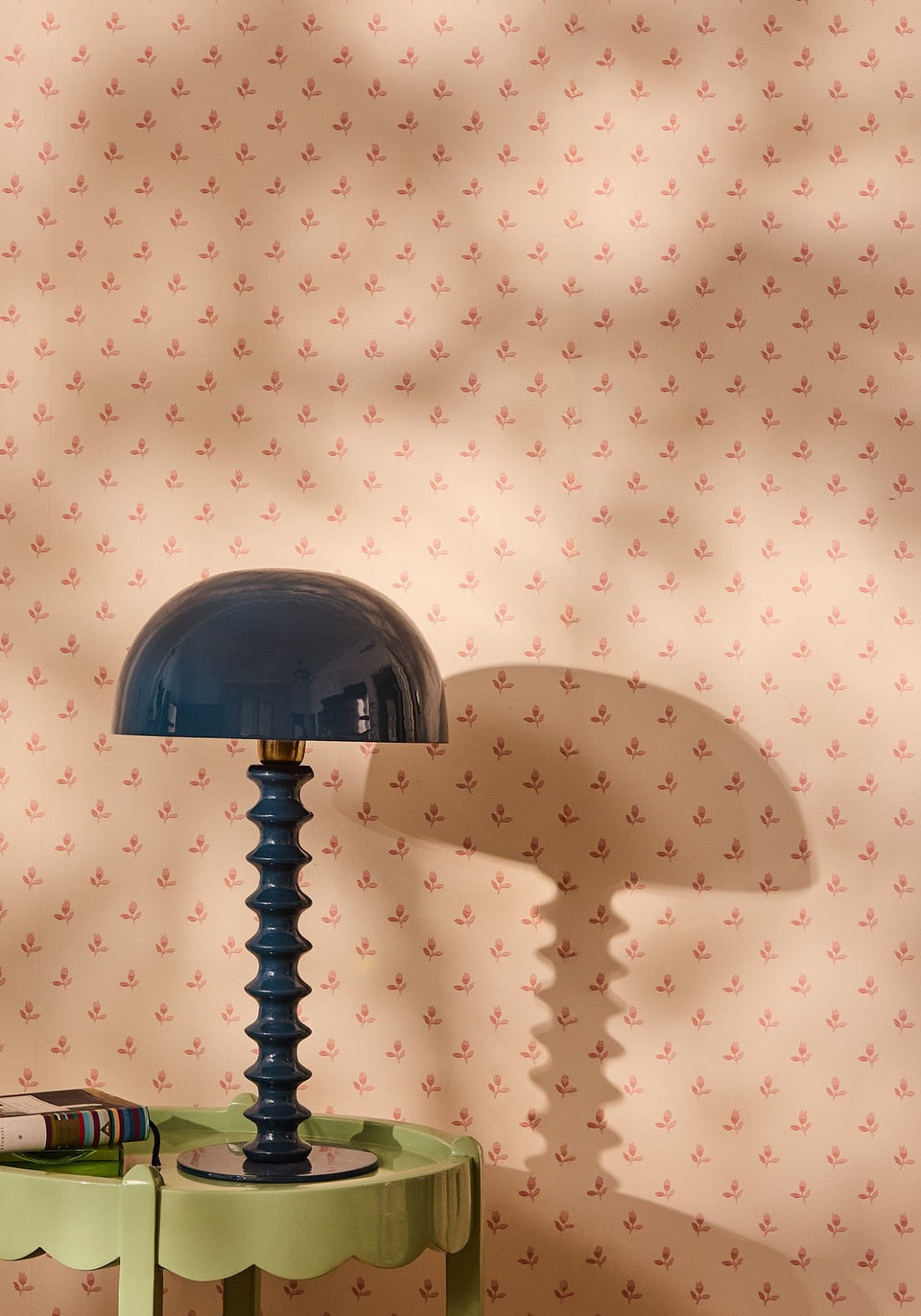 Penny Ribbed Lamp - Indigo