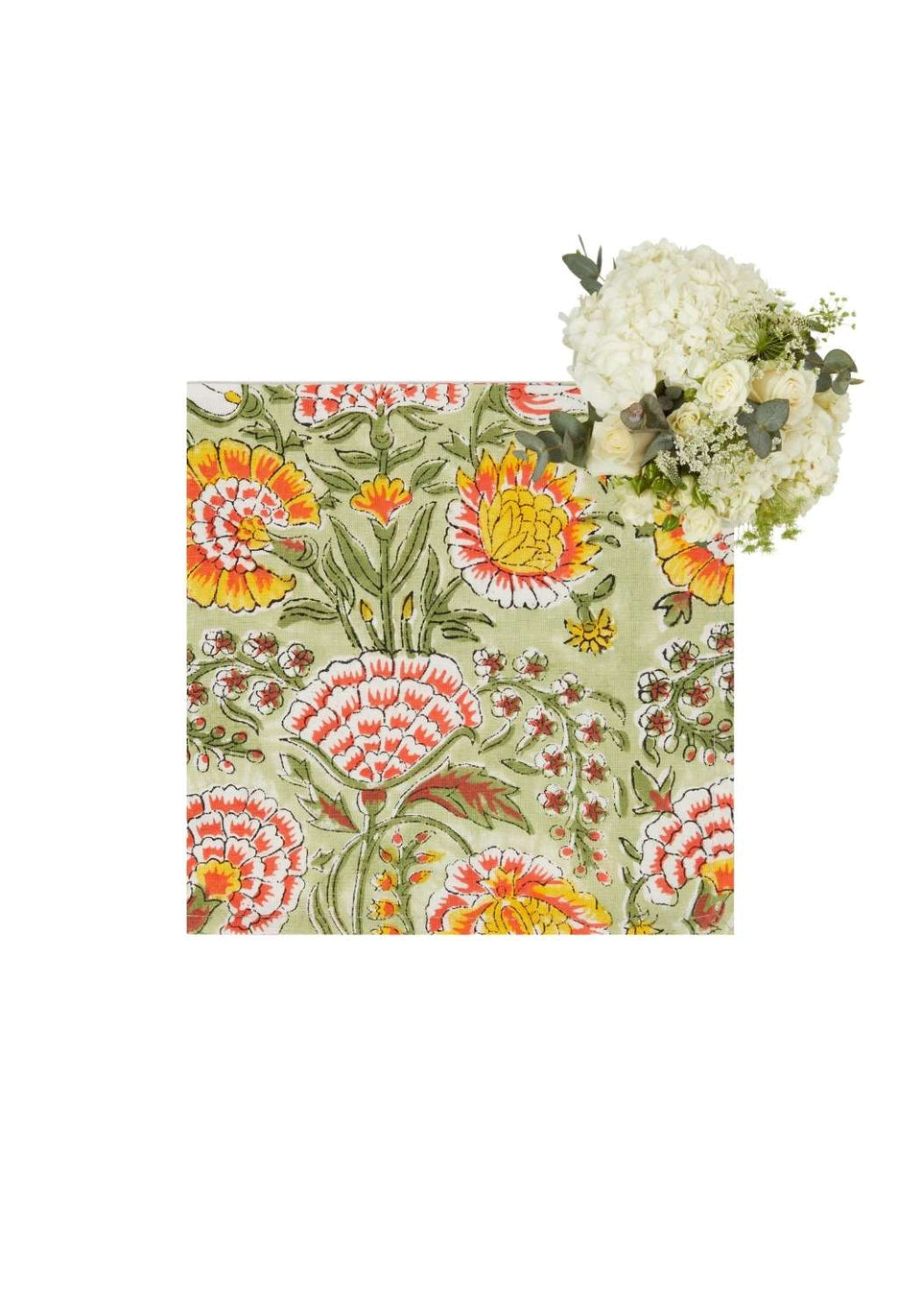 Mughal Rajan Floral Table Napkin - Set of 4 - Casa by Josephine Jenno