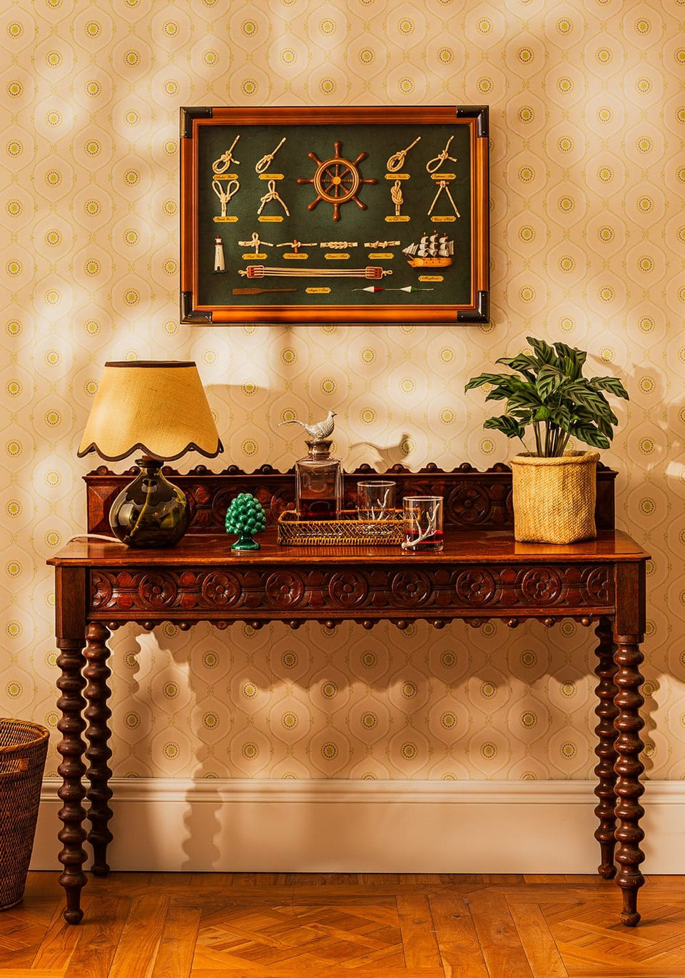 Nautical Knots Board Wall Hanging - Casa by Josephine Jenno