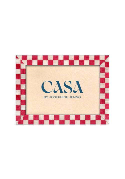 Classic Red Checkered Frame 6x4