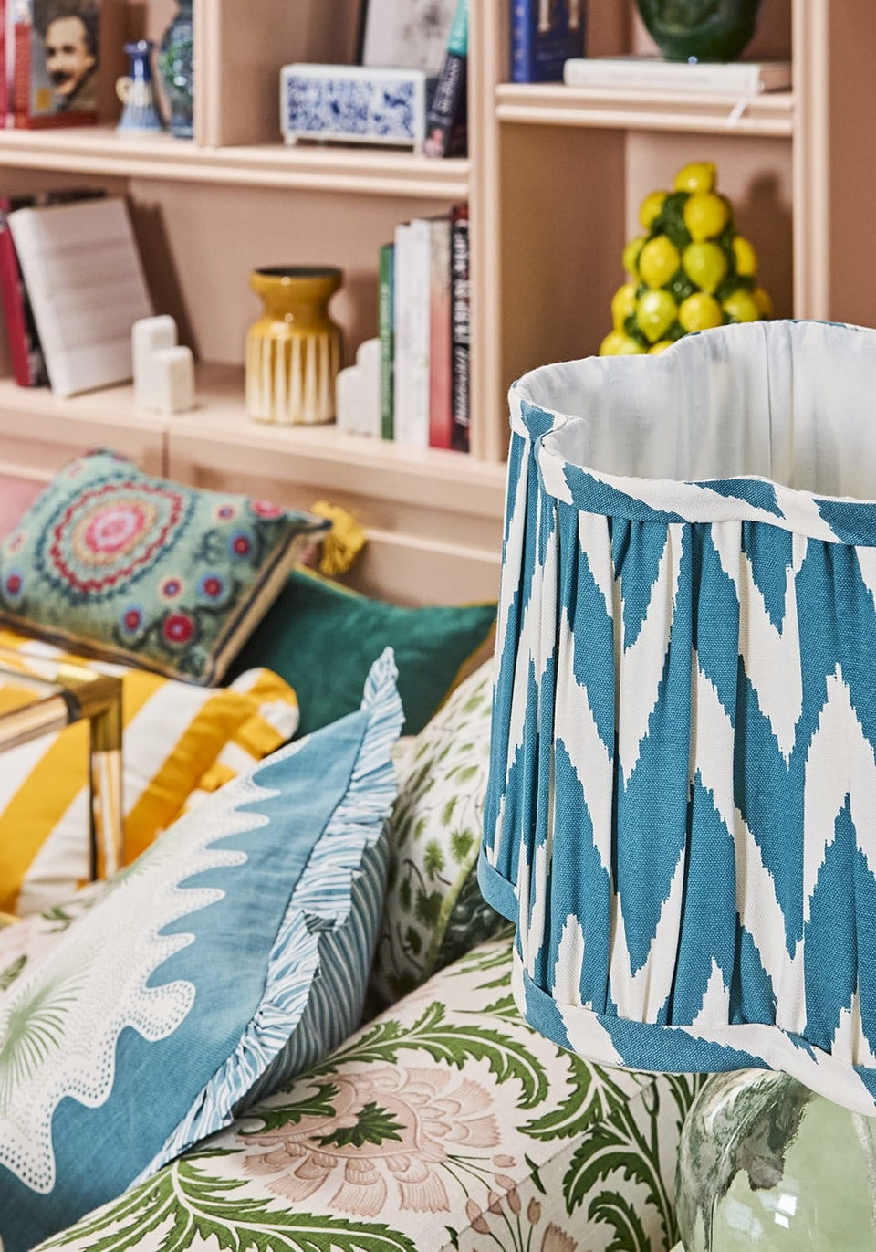 Poppy Sunshine Cabana Stripe Ruffled Pillow Cover - Casa by Josephine Jenno