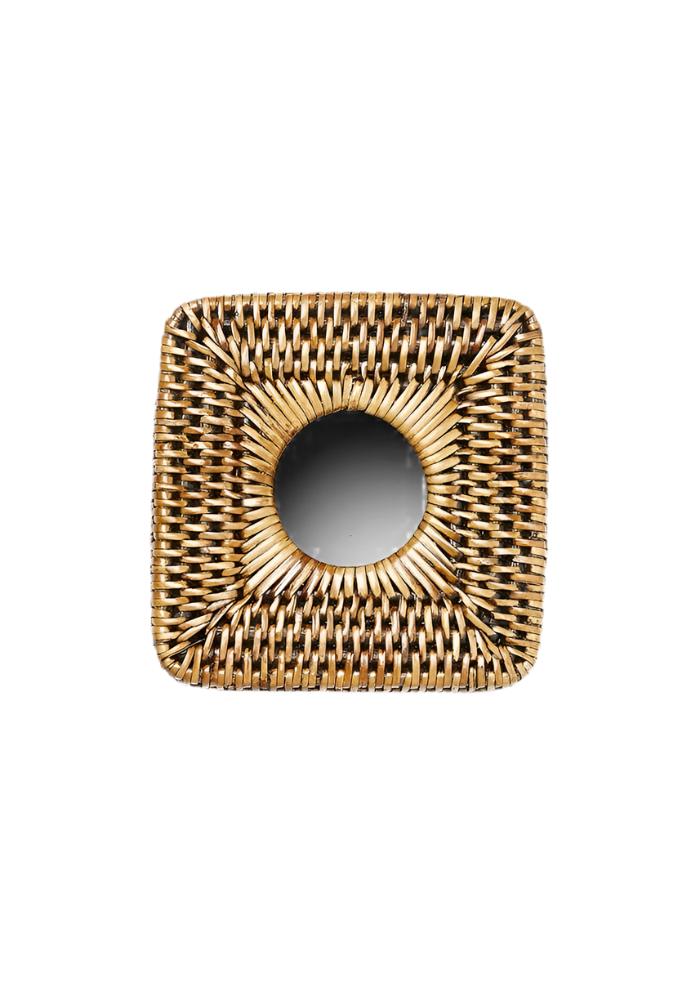 Rattan Tissue Box Cover - Brown - Casa by Josephine Jenno