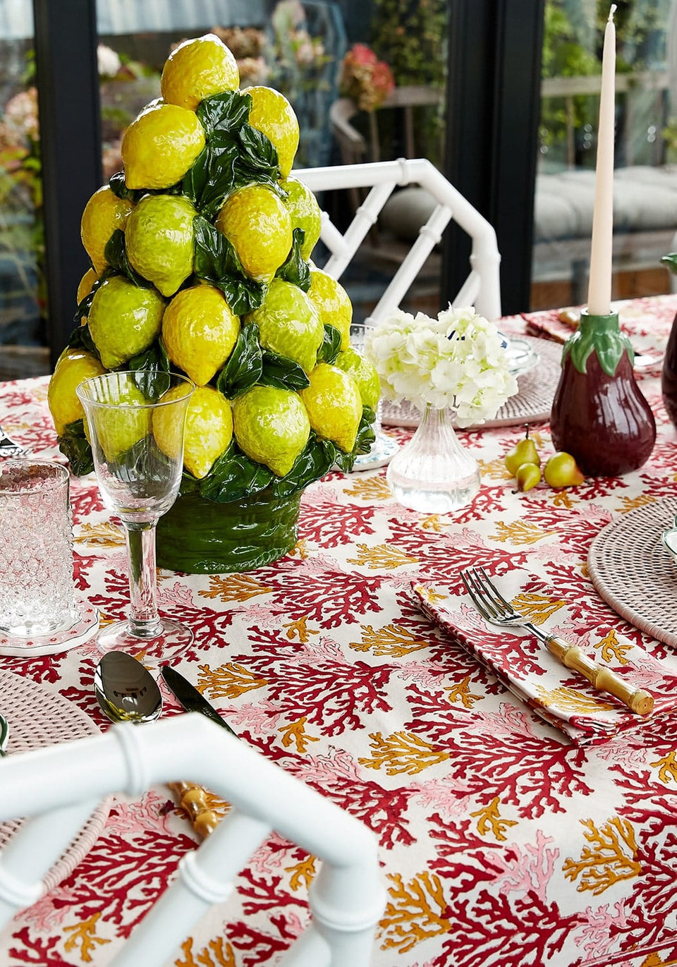 Rose Coral Table Napkin - Set of 4 - Casa by Josephine Jenno