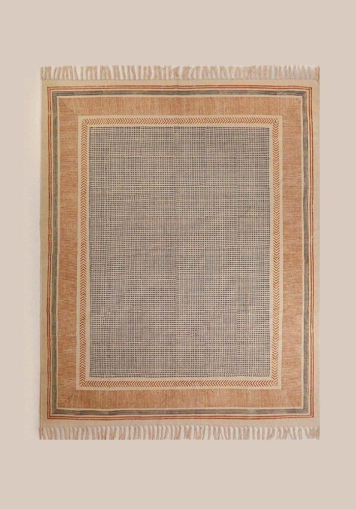 Hand Knotted Nots & Crosses Runner Rug