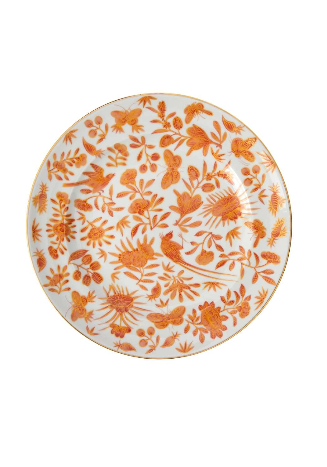 Sacred Bird and Butterfly Mottahedeh Archival Revival Dessert Plates - Set of 4 - Casa by Josephine Jenno