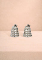 Pewter Bee on Top of Bee Hive Salt and Pepper Shaker