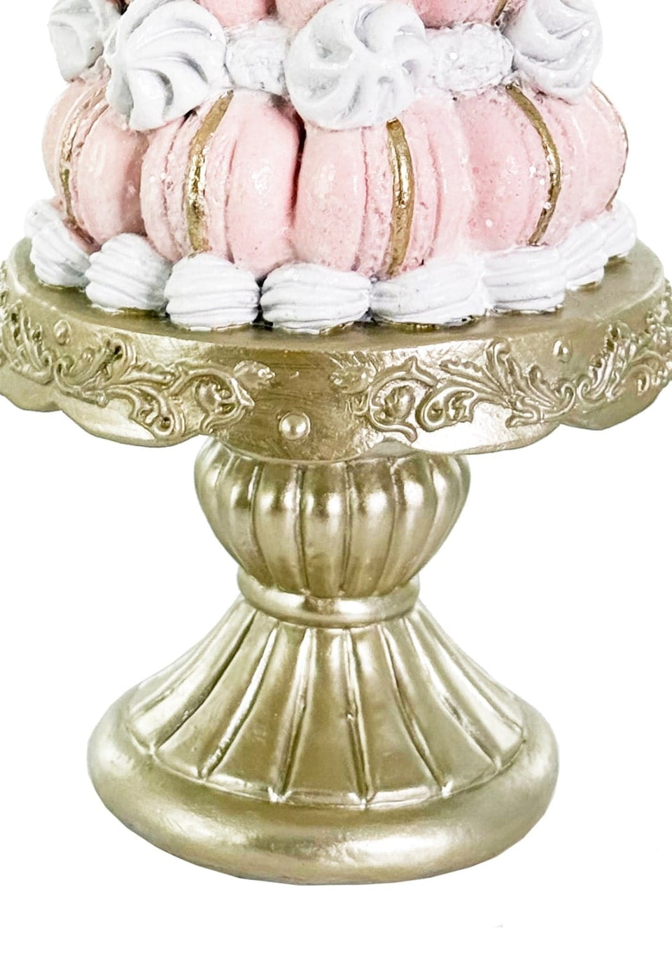 Sweet Christmas Tree: Pink & White Macaron Stand