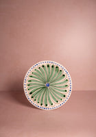 Peacock Side Plate, Green Set of 4
