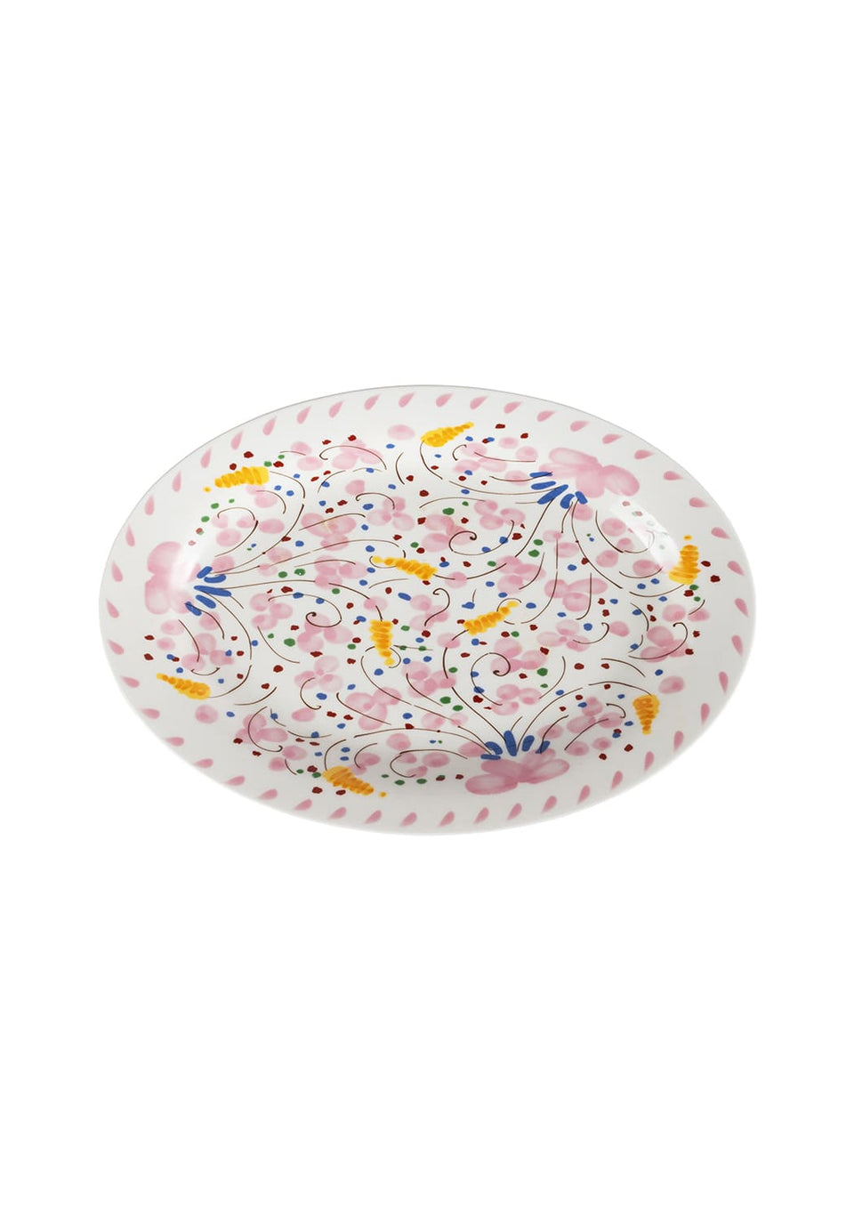 Springtime Meadow Oval Serving Plate - Casa by Josephine Jenno