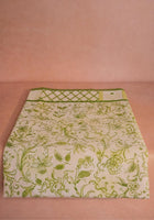 Pretty Meadow Green Floral Cotton Tablecloth