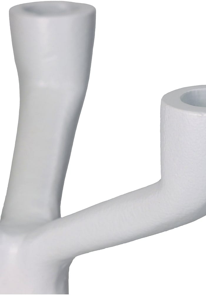 The Modern White Three - Armed Candleholder Large - Casa by Josephine Jenno