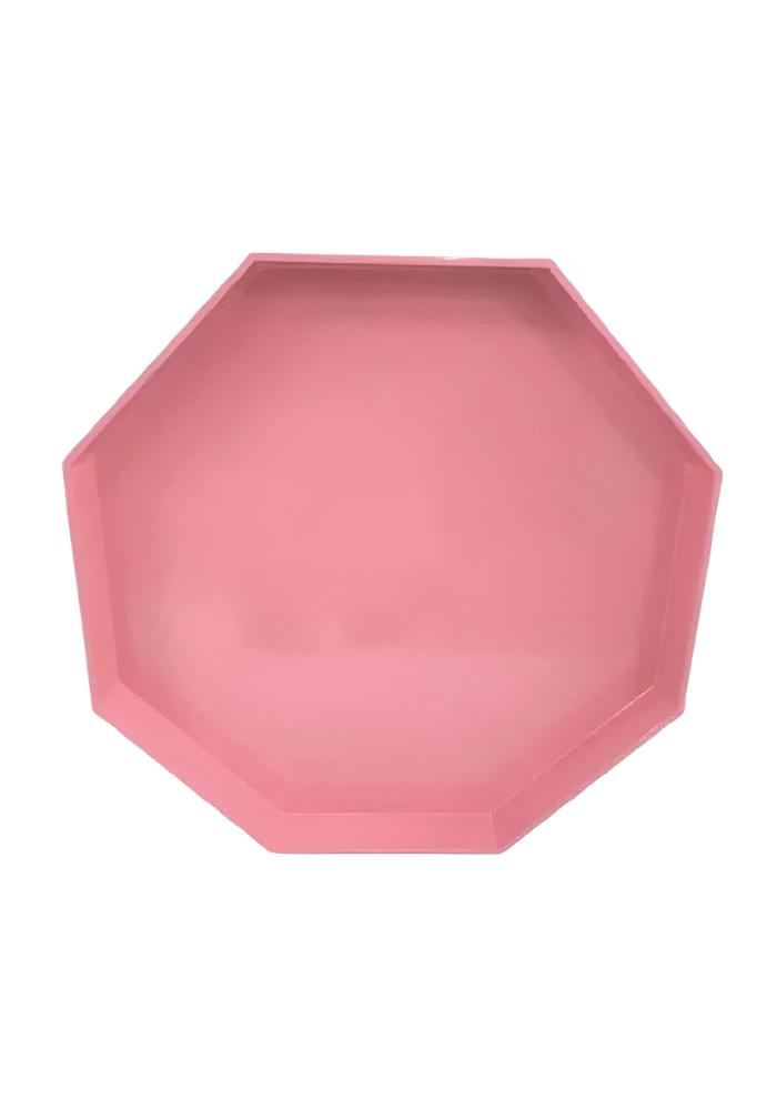 Ursula's Favourite Medium Octagon Tray - Pink - Casa by Josephine Jenno