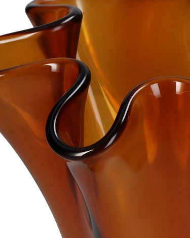 Vase Recycled Amber 20x20x23cm
