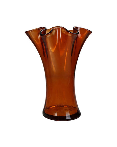 Vase Recycled Amber 20x20x23cm