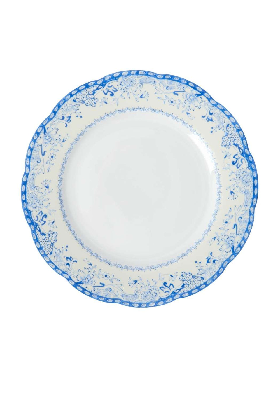 Virginia Blue and White Dinner Plates - Set of 4 - Casa by Josephine Jenno