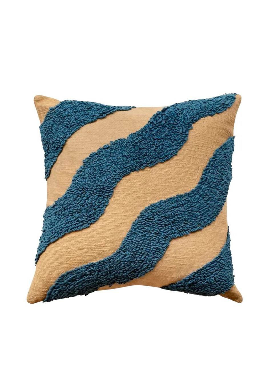 Wavy Blue Cushion Cover (50x50cm) - Casa by Josephine Jenno