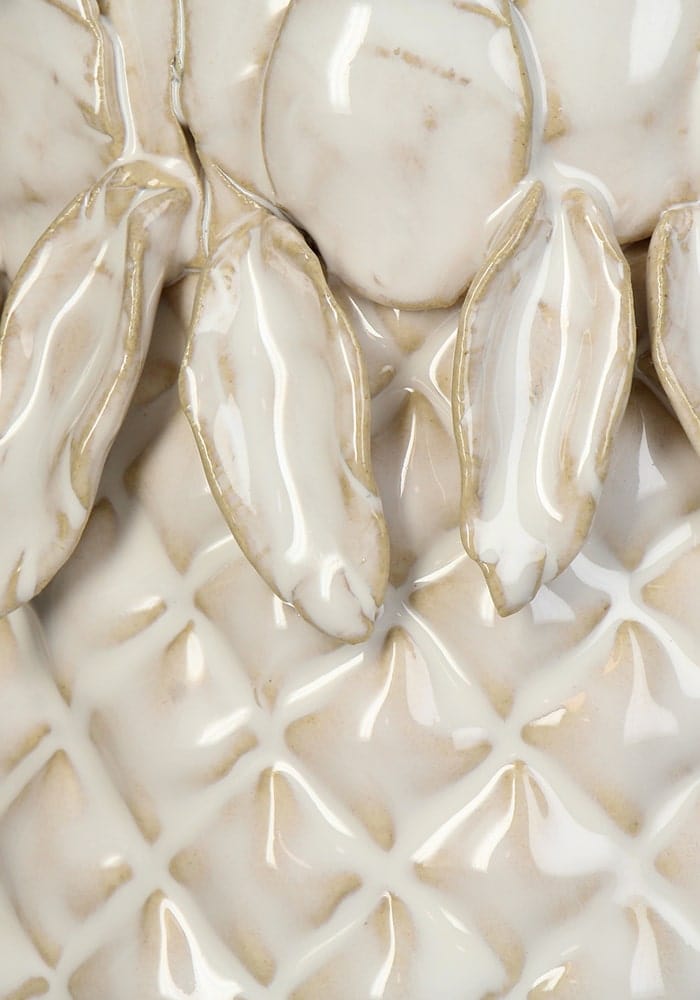 White Pineapple Vase - Hand crafted, Playful and Minimal - Casa by Josephine Jenno