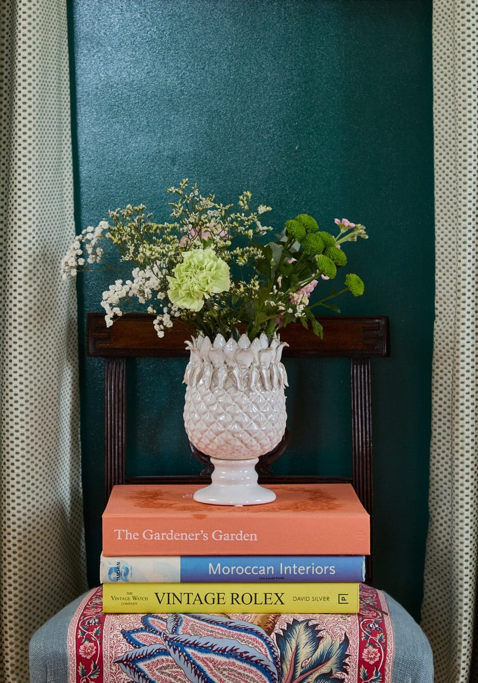 White Pineapple Vase - Hand crafted, Playful and Minimal - Casa by Josephine Jenno