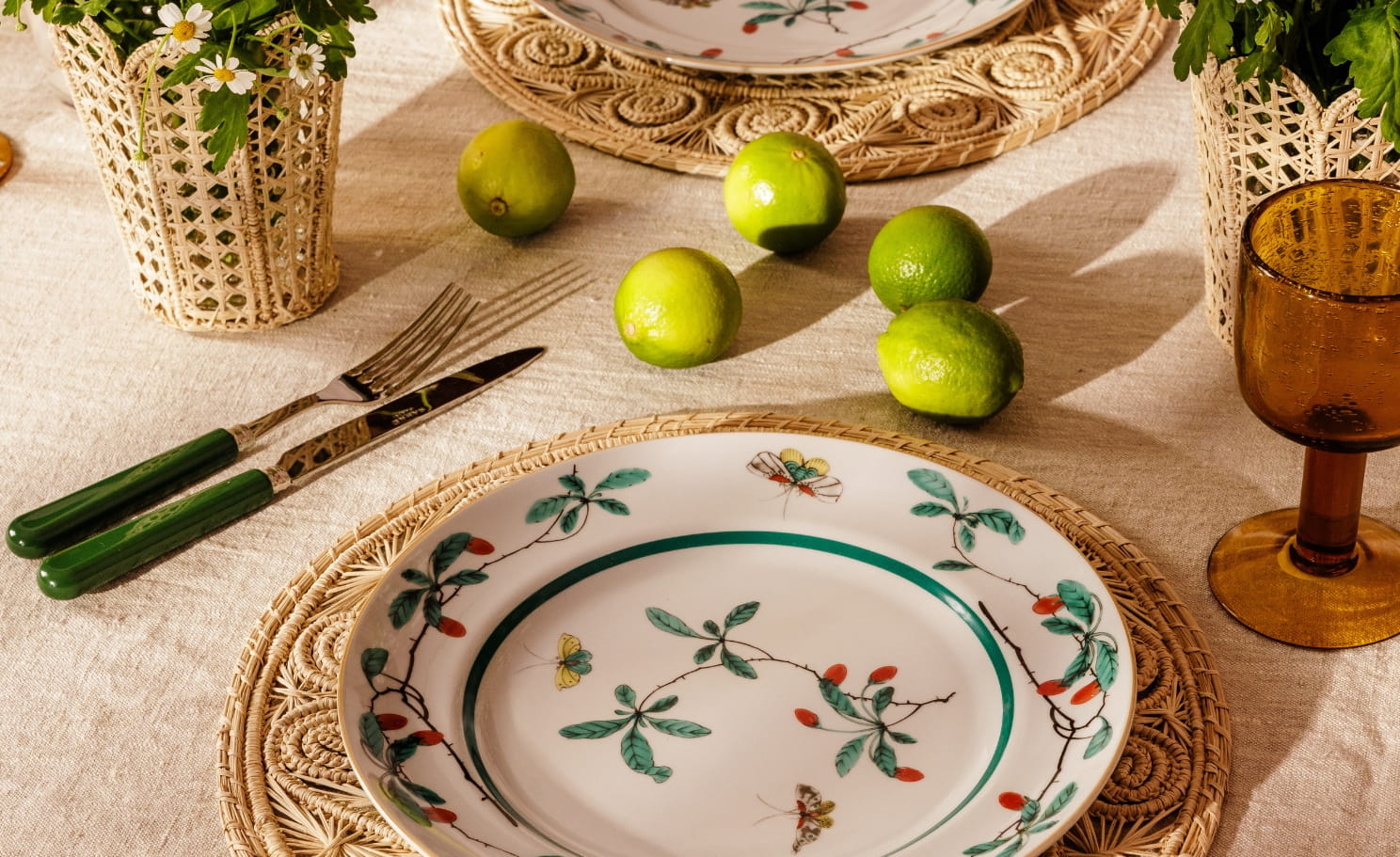 Famille Verte Table Setting