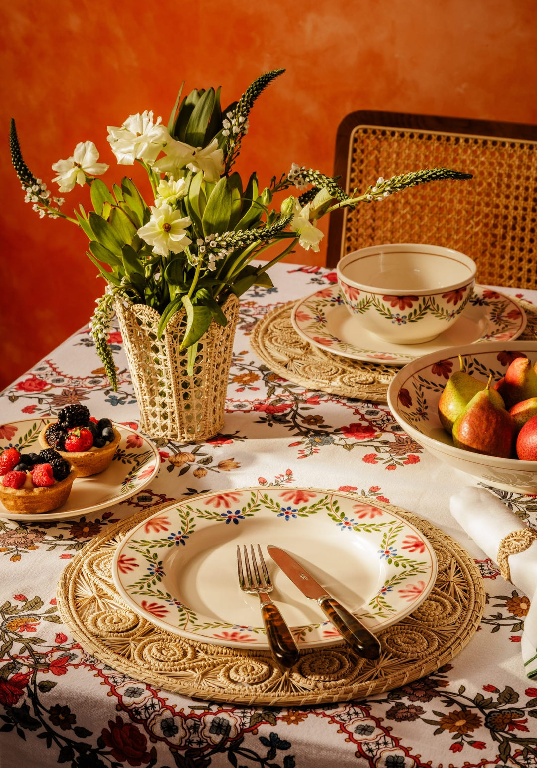 Folk-Floral Table Setting