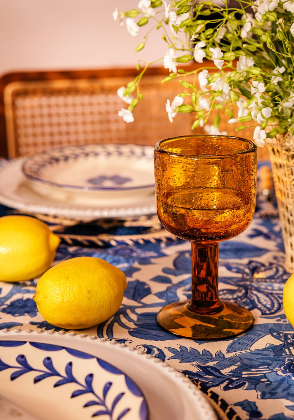 Eleanor Wine Glass, Mustard