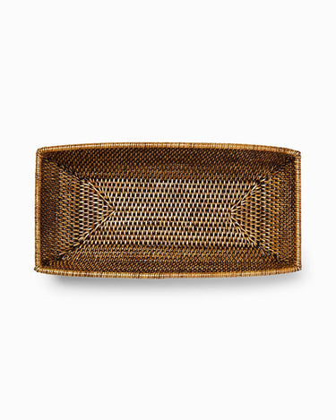 Wiltshire Long Rattan Basket in Classic Brown