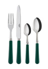 4-Piece Forest Green Cutlery Set