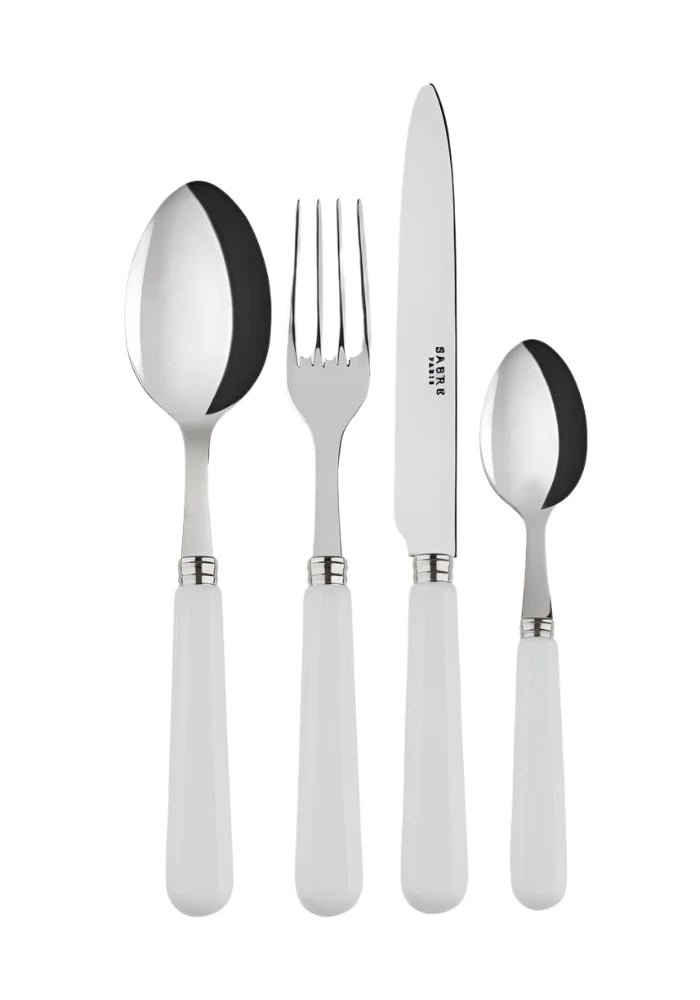 4 pieces cutlery set Pop unis White