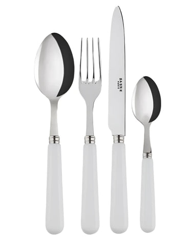 4 pieces cutlery set Pop unis White