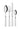 4 - Pieces Pop Unis White Cutlery Set - Casa by Josephine Jenno