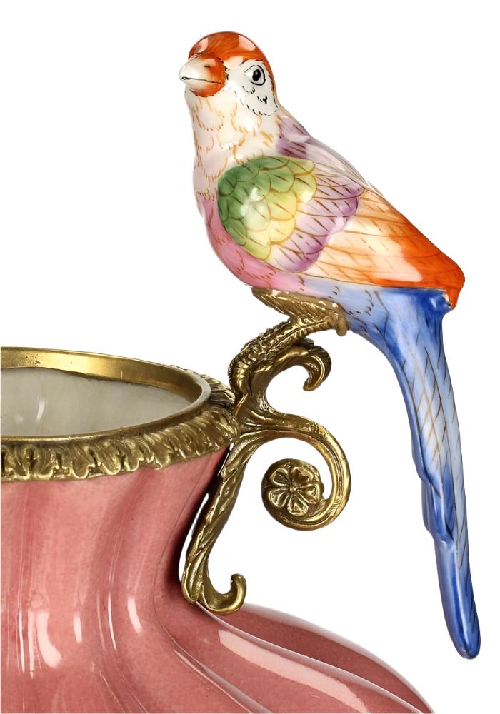 Bridgerton Regency Style Vase with Two Birds