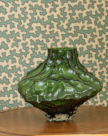 Camilla Emerald Ripple Vase