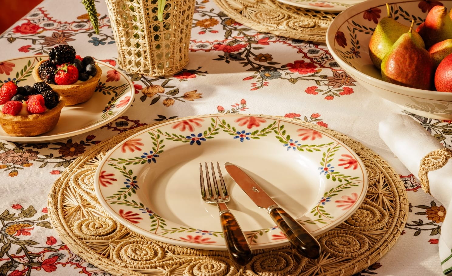 Folk-Floral Table Setting